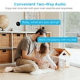 thumbnail image 3 of Litokam Indoor Security Camera, Smart Pet/Baby Wireless WIFI Monitor, Two-Way Audio ,Alexa APP,2 Pack (Supports Only 2.4Ghz Wi-Fi), 3 of 11