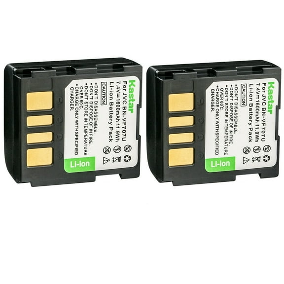 Kastar BN-VF707 Battery 2-Pack Replacement for JVC GR-D345E GR-D345EG GR-D345US GR-D346 GR-D346EY GR-D346US GR-D347 GR-D347U GR-D347US Camera