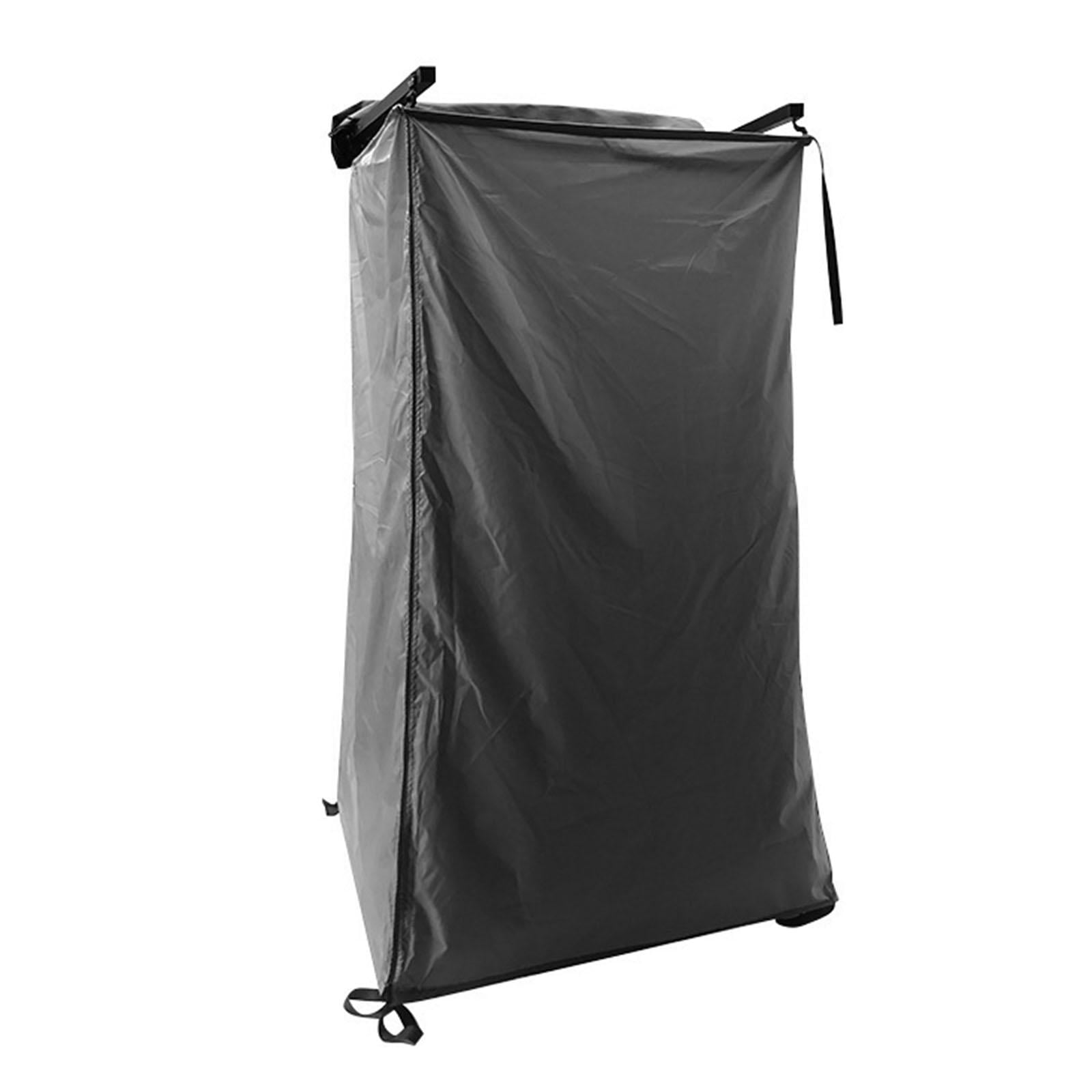Kuntesetty Vehicle Side Shower Tent,Changing Dressing Room Hiking Bathroom Overland Outdoor Toilet Stall for Long Road Trips, Van ,Beach Black