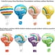thumbnail image 3 of Linterna navideña Globo aerostático Linterna Decoración de jardín de infantes Boda Centro comercial Decoración de mediados de otoño Cesta colgante Linterna de papel, 3 of 4