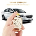 thumbnail image 6 of OFFCURVE KeyGuardz Keyless Entry Remote Car Key Fob Outer Shell Cover Soft TPU Case for Honda Accord Civic CR-V Fit Odyssey Pilot,White Gold, 6 of 6