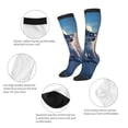thumbnail image 5 of Vsdgher Cloud Wolf Print Thigh High Socks Extra Long Stretchy Sock Women Over Knee High Opaque Stocking Daily Wear, 5 of 5