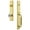 Lifetime Brass, variant on Grandeur Carr C Grip Single Cylinder Handleset with Interior Knob