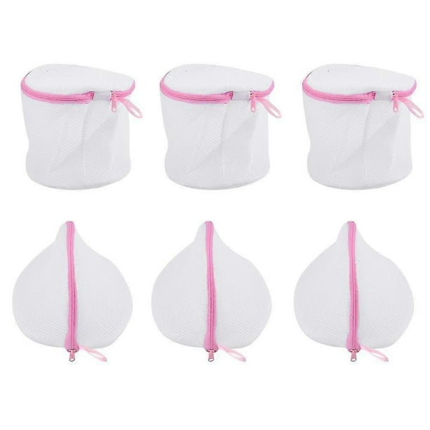 Mesh Laundry Bag 6 In 1 Set With Zips Handle Small Triangle-shape X 3/cylinder X 3 Laundry Net Fine