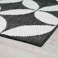 thumbnail image 5 of 8x10 Water Resistant, Large Indoor Outdoor Rugs for Patios, Front Door Entry, Entryway, Deck, Porch, Balcony | Outside Area Rug for Patio | Charcoal, Geometric | Size: 7'11'' x 10'3'', 5 of 8