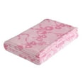 thumbnail image 6 of Betsey Johnson Bow Stripe White & Light Pink & Hot Pink Full Comforter Set, Cozy Bedding with Shams, Machine Washable, 6 of 7