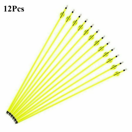 EROCK 12Pcs Archery Hunting Carbon Target Arrows 30 SP500 For Compound/Recurve Bow