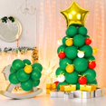thumbnail image 2 of 65 globos de látex navideños, globos de árbol de Navidad para suministros de fiesta de Navidad y fondo fotográfico, 2 of 3