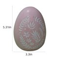 thumbnail image 2 of CuiLiyq Easter Decorative Easter Eggs, Resin Sculpture Easter Eggs With Carved Prints, for Easter Holiday Parties, Living Rooms, Bedrooms and Dining Tables Decoration, 3.3" x 5.3", Pink, 2 of 4