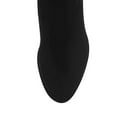 thumbnail image 4 of YDN Women Classic Round Closed Toe Knee High Boots Rhinestone Block High Heel Long Boots Fall Winter Dressy Shoes Size 5 Black, 4 of 4