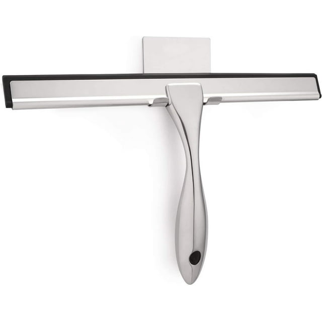 All-Purpose Shower Squeegee for Shower Doors, Bathroom, Window and Car Glass - Stainless Steel, 10 Inches