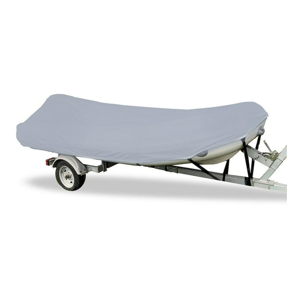 Carver Performance Poly-Guard Styled-to-Fit Boat Cover f/10.5' Sport-Type Inflatable Boats - Grey