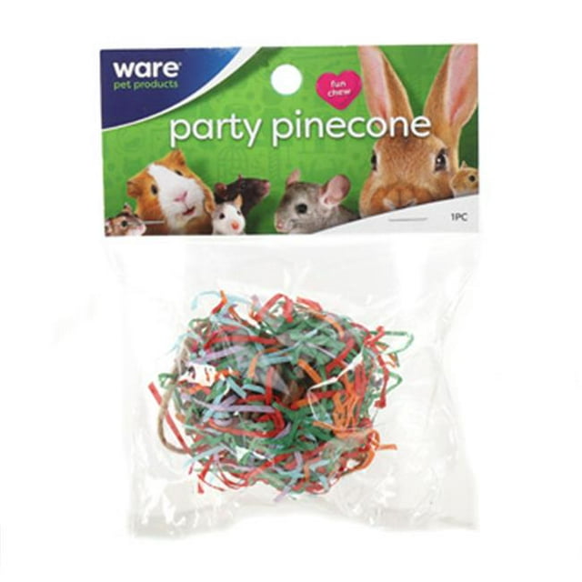 Ware Manufacturing 911491 Jouet de Fête en Forme de Pomme de Pin pour Petits Animaux