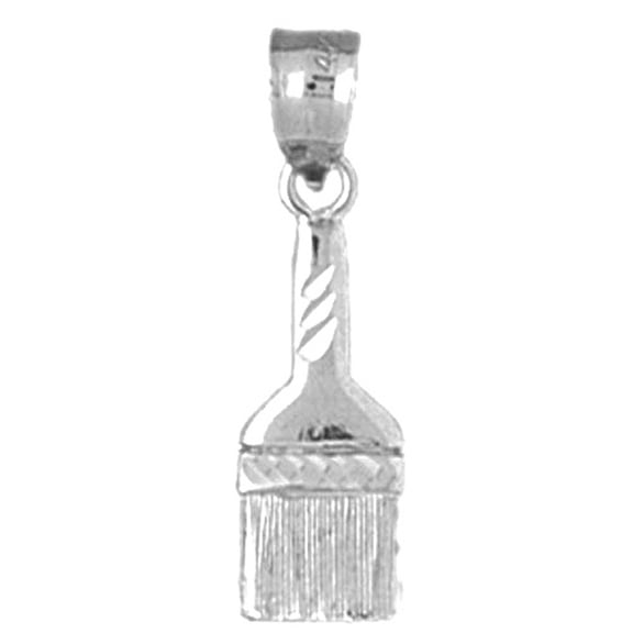Jewels Obsession Sterling Silver Paint Brush Pendant