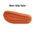 thumbnail image 5 of Somdot Slides for Women and Men Pillow Slippers Unisex Bathroom Slipper Soft Thick Sole Non-Slip, Orange, 5 of 7