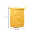 thumbnail image 4 of Xuniizn Laundry Basket, Collapsible Laundry Hamper & Large Storage Bin - Foldable Laundry Baskets with Handles, Space-Saving Laundry Hamper for Home, Dorm, Office, Oxford Cloth, Yellow, 4 of 6