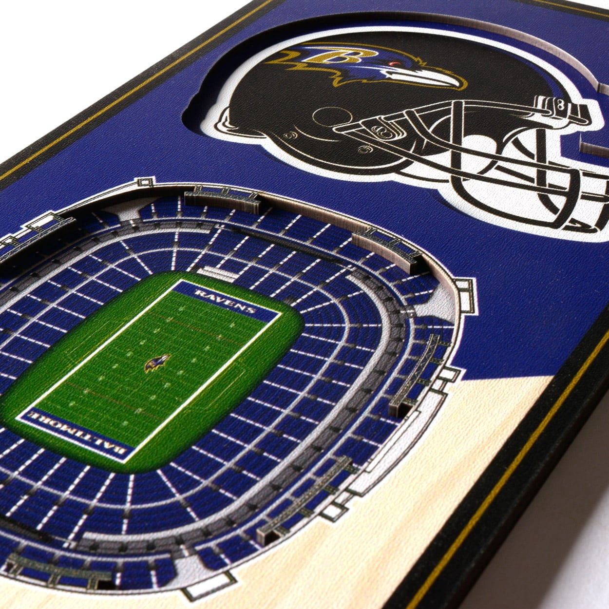Baltimore Ravens 6'' x 19'' 3D StadiumView Banner