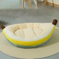 thumbnail image 2 of kchsji Banana Boat Pet Bed For Cats Dogs, Thickened Elevated Pet Nest With Non-Slip Bottom, Four Seasons Pet Mat For Indoor Use, Comfortable Pet House For Small Medium Large Pets And Animal Care, 2 of 7