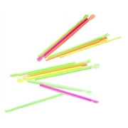 Perfect Stix Spoon Straws, Unwrapped, 8", Neon (Pack of 100)