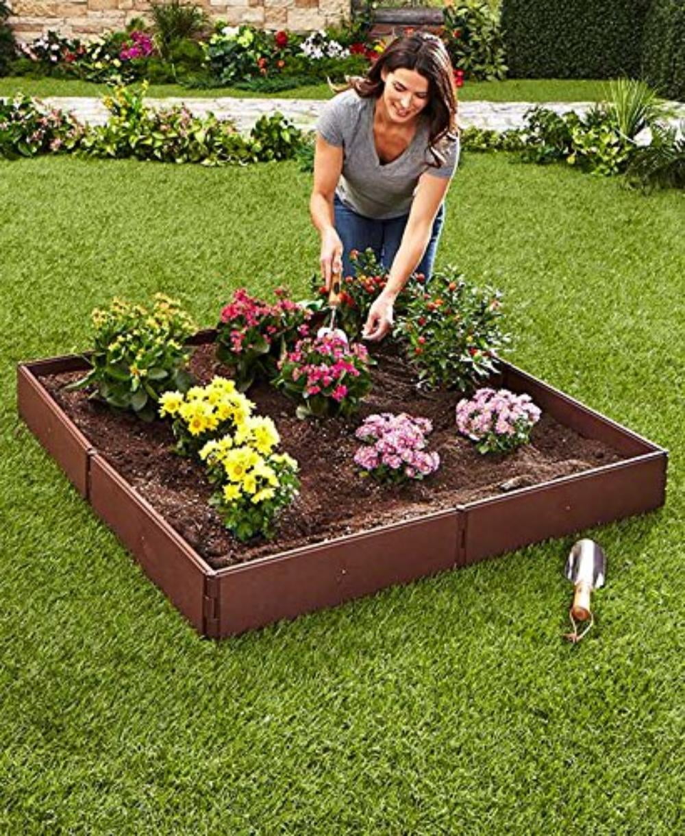 plastic raised garden bed kit on Raised Garden Bed Set Polypropylene By The Lakeside Collection Walmart Com Walmart Com