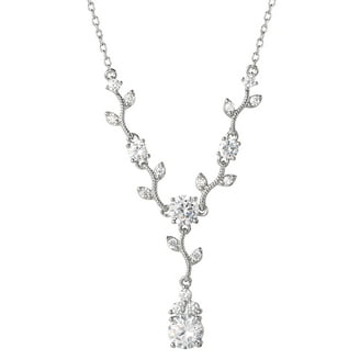 Swarovski Crystal Necklace Bridal Necklace Swarovski V Shaped