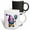 Multicolor, variant on 3drose, Cute Mardi Gras Gnome Illustration, 11oz Two-tone Red Mug