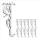 thumbnail image 2 of Clips de Cenefa, Clips de Cenefa de PláStico Transparente para Persianas, Clips de Persiana de Ventana Oculta para Cenefa de Persiana Horizontal (24 Piezas), 2 of 5