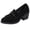 Black, variant on Viluyesy Women's Suede Loafers Block Heel Tassel Slip On Comfortable Casual Work Dress Shoes Khaki Size 6.5