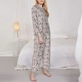 thumbnail image 3 of Goofa Dachshund Dog Puppy Printed Women’s 2 Piece Pajama Set Super,Pajamas Women's Long Sleeve Sleepwear Soft Button Down Loungewear Pjs Lounge Set Nightwear-X-Large, 3 of 9