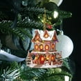 thumbnail image 5 of Christmas Ornaments 3.15inch Christmas Gingerbread House Ornament For Christmas Tree Exquisite Acrylic Gingerbread Hanging Ornaments with Rope Craft Keepsake for Holiday Party New Year Decor, 5 of 7