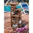 thumbnail image 1 of Design Toscano SS11521 Aloha Tiki 3 Bowl Garden Decor Cascading Fountain Water Feature, 29 Inch, Full Color, 1 of 5