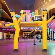 AIHOME 20FT Inflatable Dancing Man with Blower, Air Dancers Inflatable Tube Man, Highly Durable and Tear Resistant Polyester Polyamide Nylon Inflatable Man Dancing, Waving Inflatable Tube Man