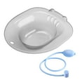 thumbnail image 6 of Hip Bath Tub Women Elderly Toilet Seat Sitz Bath Basin for Restroom Bathroom Grey B, 6 of 8