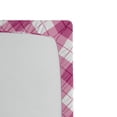 thumbnail image 2 of Ambesonne Geometric Fitted Sheet, Diagonal Pastel Color, Full Size, Fuchsia Pale Pink White, 2 of 2