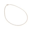 thumbnail image 1 of Cadena Collar Ametrinaa Valentina Estrella Tritono 2mm Unisex 40cm oro Italiano solido 10k, 1 of 5