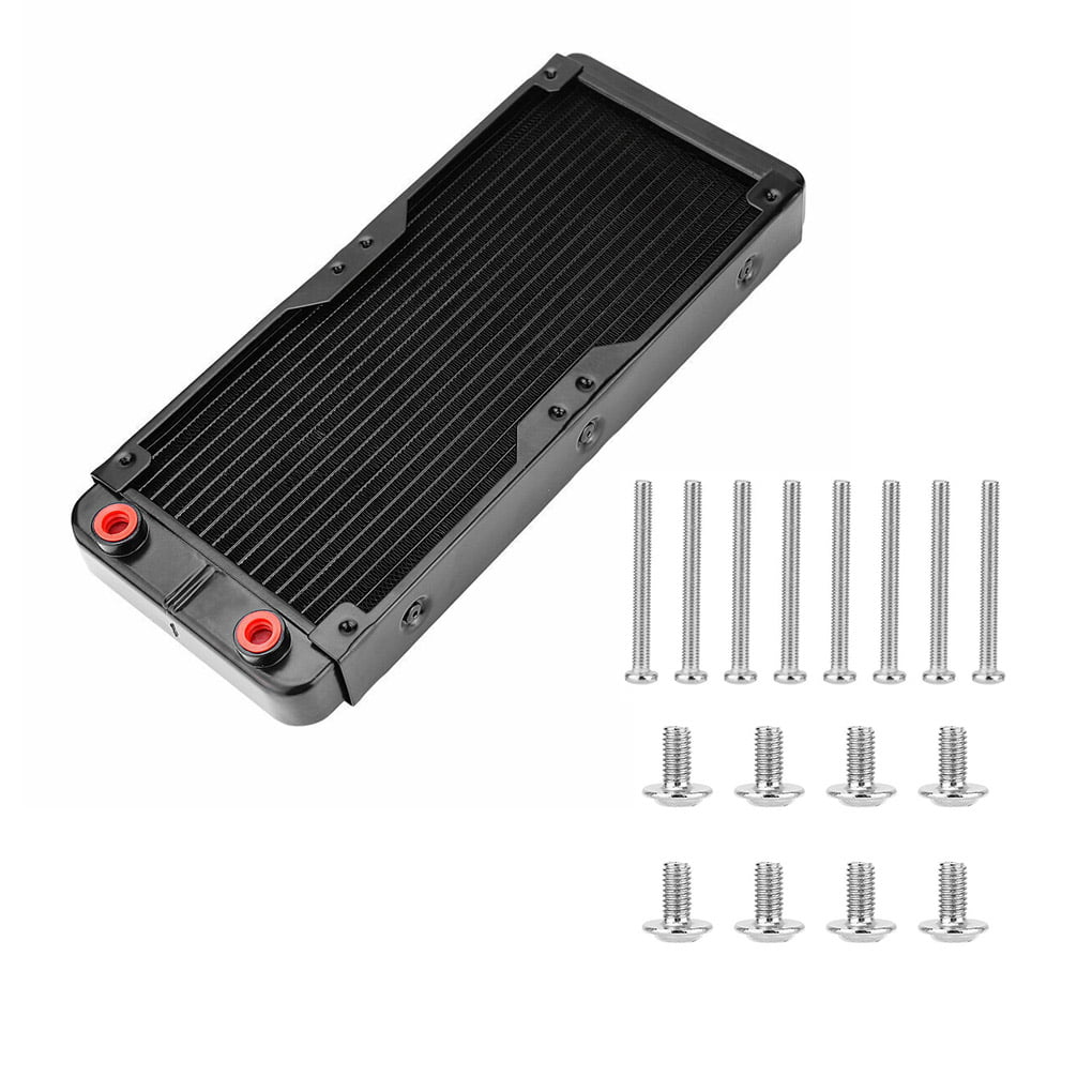 PC Radiator Water Cooling Row for CPU Heatsink 240mm G1/4" Straight mouth 