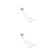 thumbnail image 2 of Naiovety Lamp Base Socket Connector 250V Voltage Set Parts Heat-resistance Easy-Installation Household Holders Hotel Home Adapter 15.00*1.80*0.20 cm 2Conjunto, 2 of 6