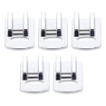 thumbnail image 1 of Miangastore Standard Presser Foot Of Guide Sewing Foot Metal Single Pin-type Guide Silver 5Pcs, 1 of 8