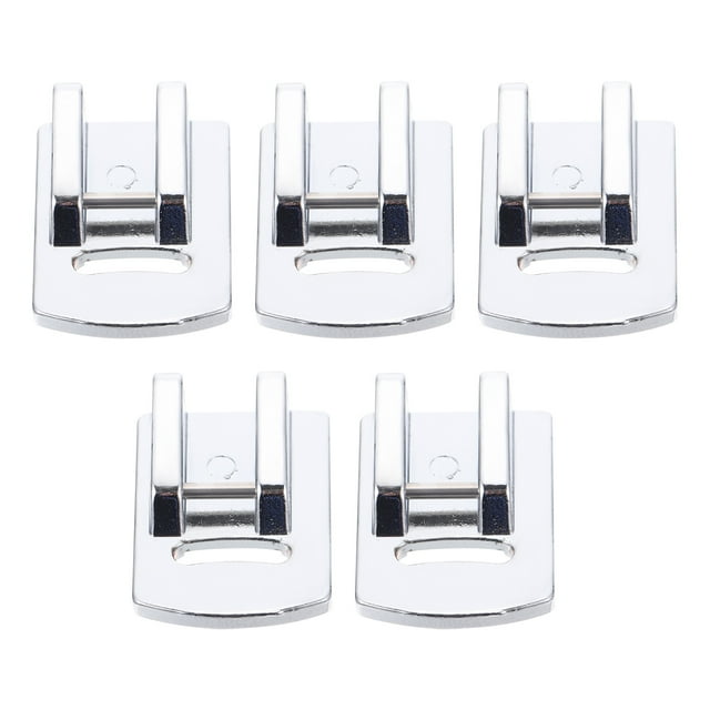 Miangastore Standard Presser Foot Of Guide Sewing Foot Metal Single Pin-type Guide Silver 5Pcs