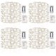 thumbnail image 1 of GDEALER Paquete de 4 16.4 pies 50 luces LED de hadas con pilas con control remoto temporizador impermeable alambre de cobre centelleante cadena de luces para Navidad dormitorio interior al aire libre, 1 of 4