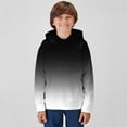 thumbnail image 2 of Emitonse Hoodies for Teens Kids Sweatshirts Toddler Kids Baby Boy Girl Long Sleeve Sweatshirt Casual Shirt Thin Pullover Crewneck Sport Tops Size for 7-8 Years,Black, 2 of 4