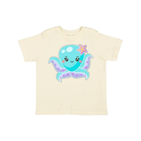 

Inktastic Cute Octopus Blue with Star Boys or Girls Toddler T-Shirt