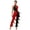 Red, variant on Women's Jazz Latin Dance Jumpsuit Swing Tassel Sleeveless Sequin Patchwork Rompers White XXL