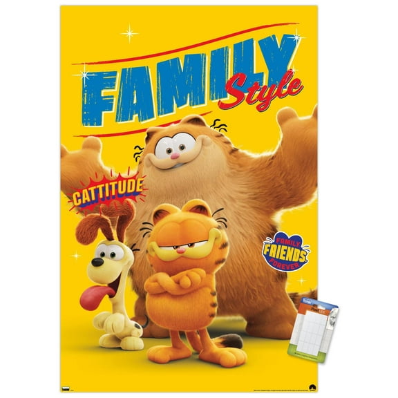 The Garfield Movie - Family Style Wall Poster, 22.375" x 34"
