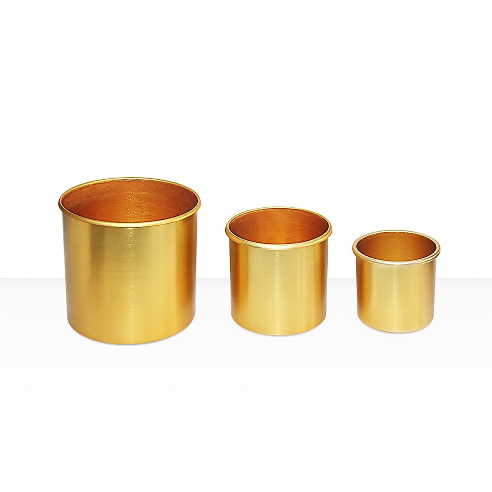 Modern Anti Rust Metal Vase Set of Three