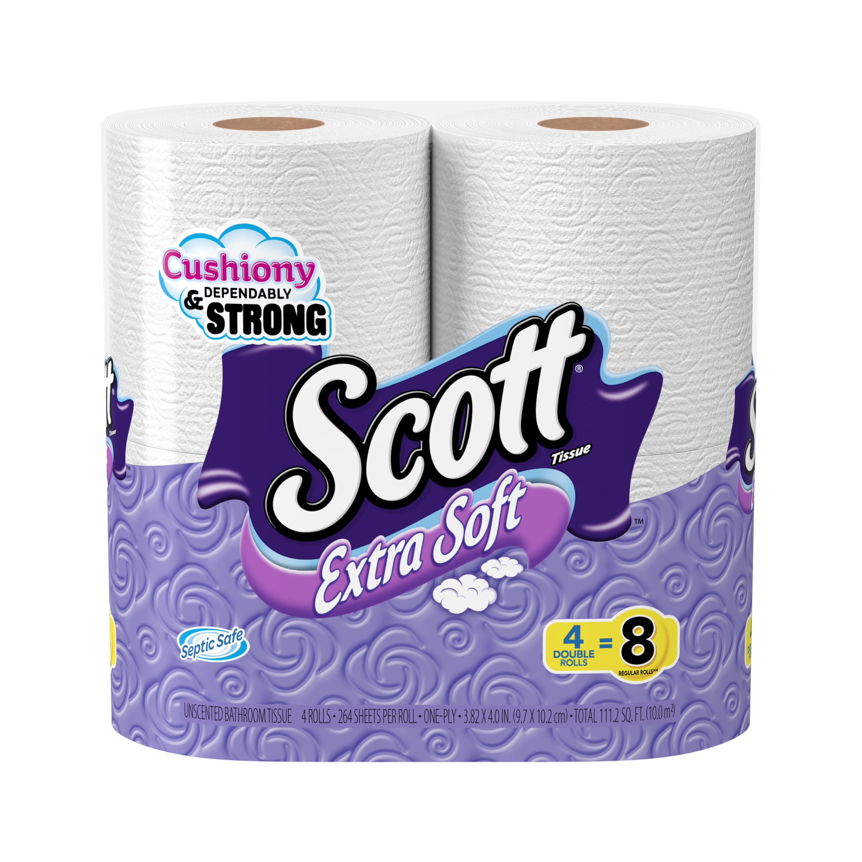 Scott Toilet Paper, Extra Soft, 4 Double Rolls