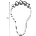 thumbnail image 2 of Anillos de ducha Anillos para cortina de ducha Anillos de suspensión de acero inoxidable con sistema deslizante, 12 ganchos individuales, 2 of 5