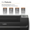 thumbnail image 3 of Lasko 12" 1500 Watt Low Profile Silent Space Heater with Timer, Black, RL12720, 3 of 12