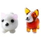 thumbnail image 1 of Figura de vidrio de 2 piezas, perro, hecha a mano, mini figura de animal de vidrio soplado, decoración artística de Art Glass, 1 of 5
