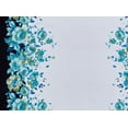 thumbnail image 2 of Zelouf Non Stretch Poplin Print  , Sewing, DIY, Crafts Fabric by the Yard, 179 Wht/teal, 5 Yard, 2 of 2